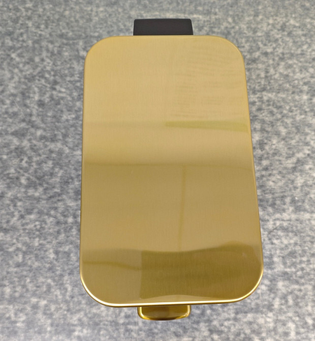 Відро для сміття з плавним закриттям прямокутне Mixxus Premium Quadro-TC0105 Brushed Gold 5 л (колір матове золото) (MI8394) ( ( Харків - фото 10