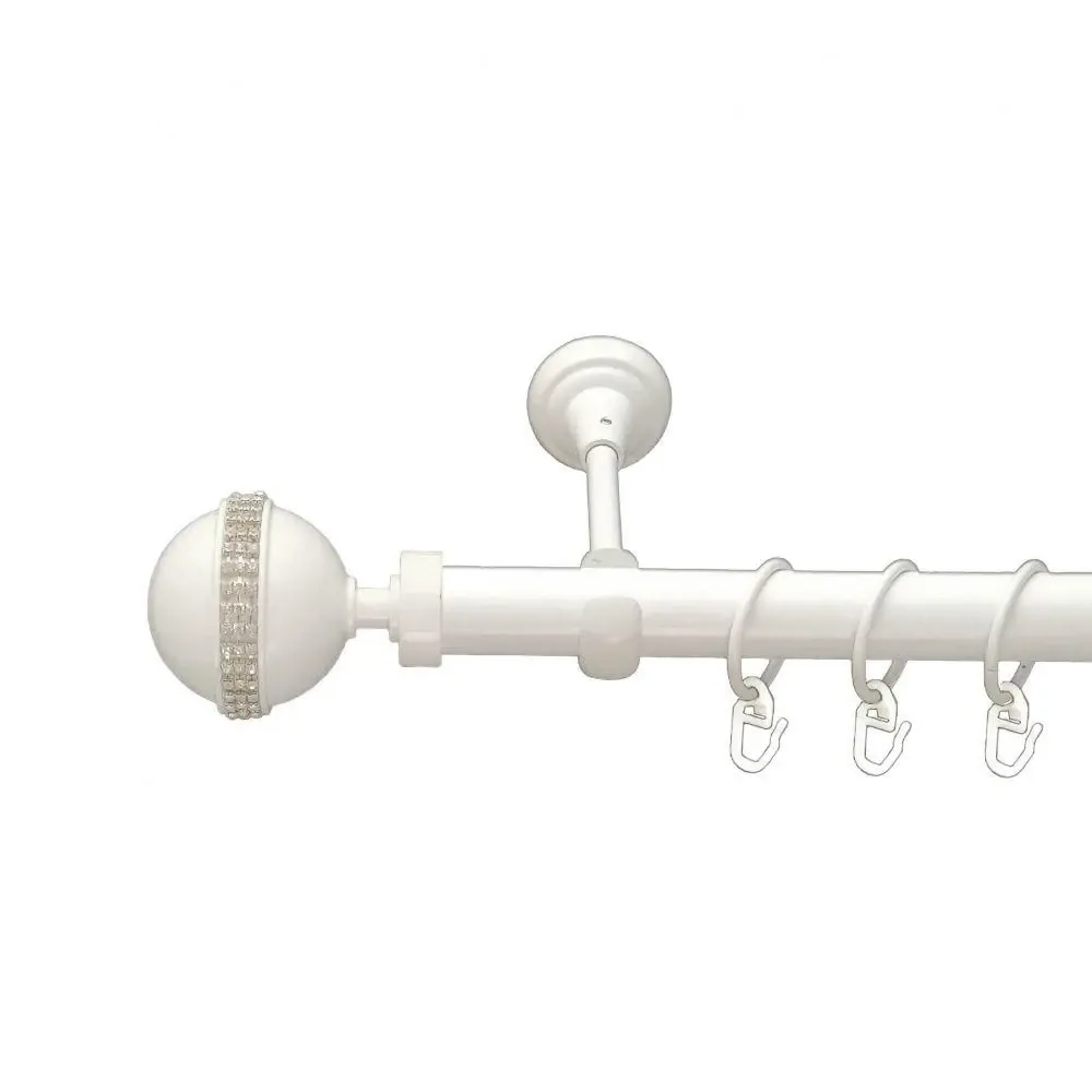 Карниз Orvit Авея металевий однорядний відкритий Арктіс 25 мм 160 см (00-00010362) Львів - фото 1