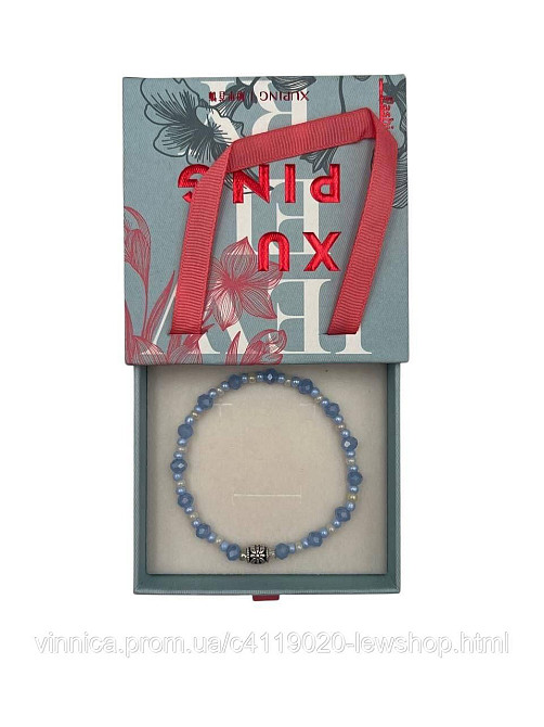 Браслеты ручной работы для девушек и женщин голубой в коробке Черновцы - изображение 1