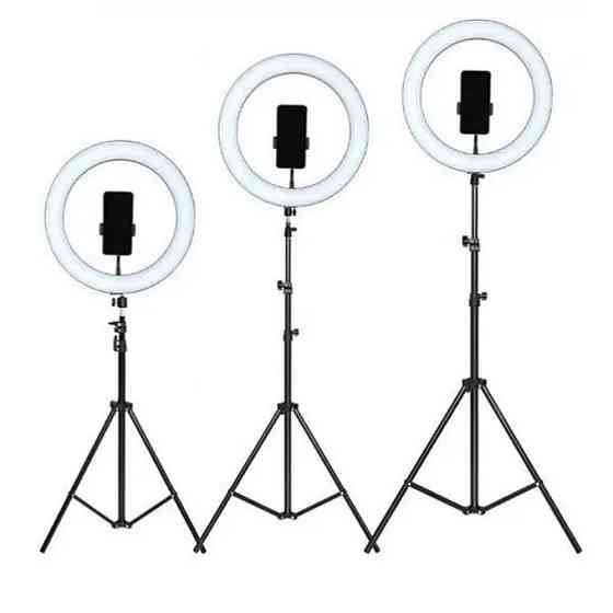 Штатив студийный для кольцевой лампы,камеры 0,66-2 м Черный SBR Киев