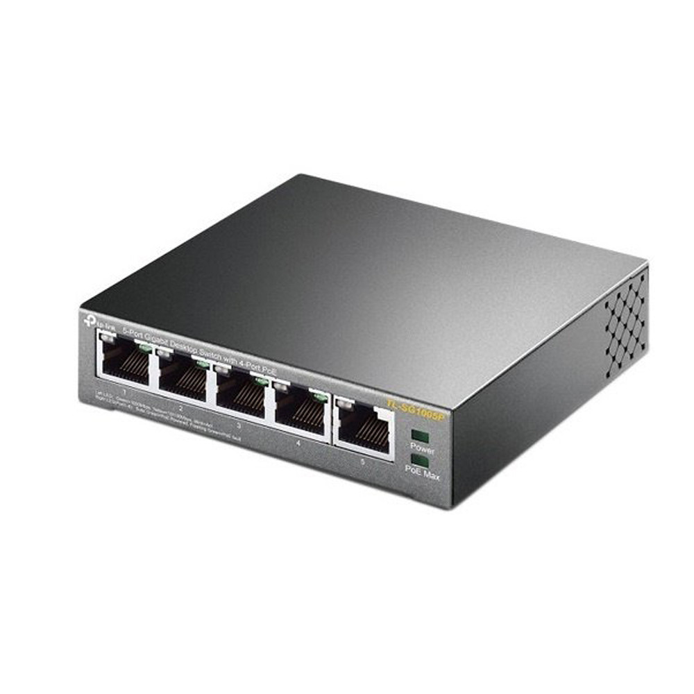 PoE-комутатор TP-Link TL-SG1005P 5-портовий з 4 PoE+ портами некерований Киев - изображение 4