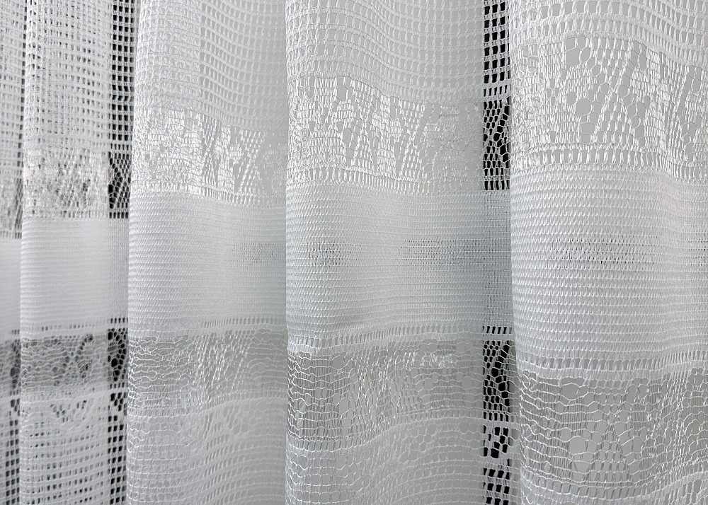 Тюль сетка VR-Textil Juli № 1869т Арка на кухню цвет белый 400х150 см (53-0164) Киев - изображение 4