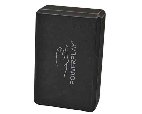 Блок для йоги PowerPlay 4006 Yoga Brick Чорний Луцьк