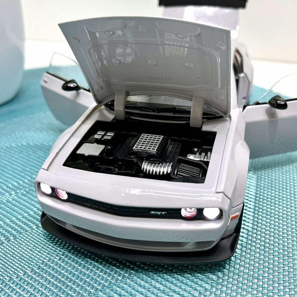 Машинка металева Авто Експерт Chevrolet Camaro 1:24 відчиняються двері капот багажник світло/звук Сіра (GT-12099) Чернігів - фото 5