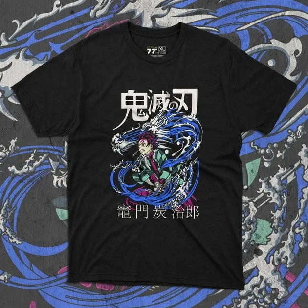 Футболка для підлітка хлопчика з принтом Клинок, рассекающий демонов Танджиро Камадо 2 Розмір 160 Anime10366 Дніпро - фото 1