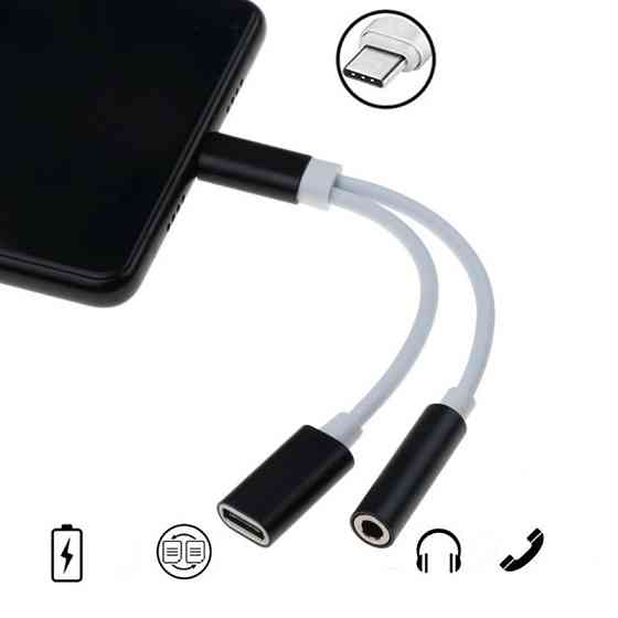 Адаптер Type-C 3.5мм зарядка Puluz SAS9963B Київ