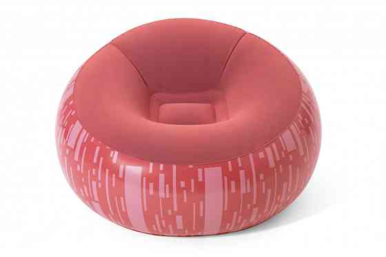 Надувне крісло BW 75052 велюрове  Світло-червоний Вінниця