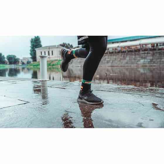 Носки водонепроницаемые Dexshell Running DS645BOR Черные с оранжевым (размер S) Киев