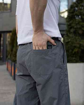 Чоловічі джогери темно-сірі плащівка спорт Pobedov Ground Київ