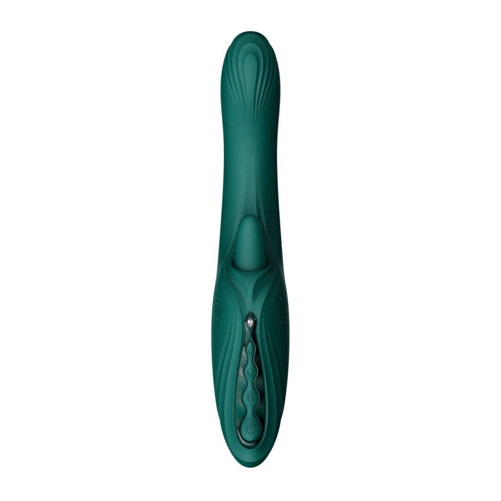 Смарт-вибратор Zalo Ares Turquoise Green, подогрев, 3 мотора, язычок для клитора, стимуляция точки G Sex Aura Киев - изображение 2