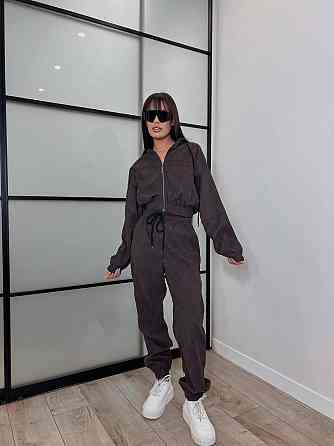 Женский прогулочный спортивный костюм двойка: кофта и штаны микровельвет Одесса