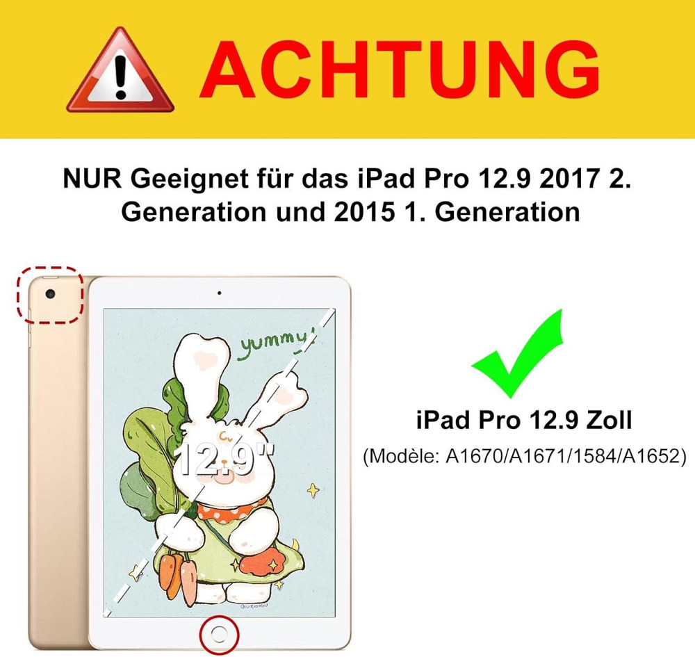 Защитный чехол клавиатура для iPad Pro 12.9 2/1 поколение 2017/2015дюймов Днепр - изображение 2