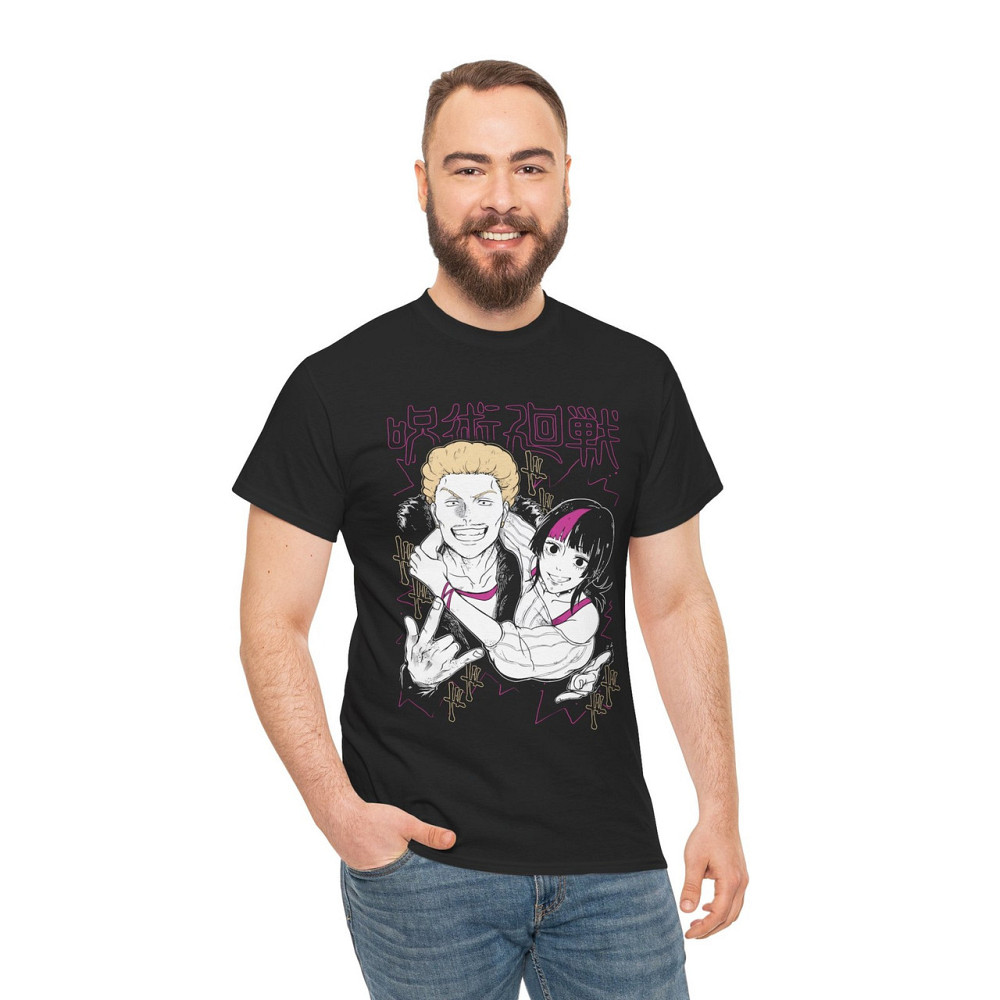 Футболка з аніме принтом Магічна битва оверсайз (S/M/L) Чорний AnimeJ0564 Дніпро - фото 4