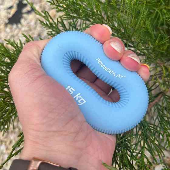 Эспандер кистевой силиконовый PowerPlay PP-4336 Hand Grip Light 15 кг. Голубой Киев