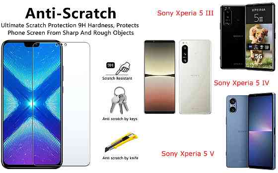 Защитное стекло NeoGlass для Sony Xperia 5 III, Xperia 5 IV, Xperia 5 V – ультрапрозрачное и устойчивое Киев
