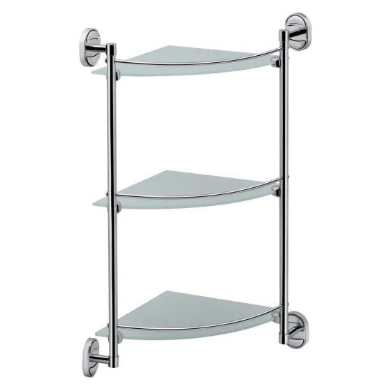 Полиця кутова Lidz Oreo 1003 скляна 3 ярусна LDORE1003CRM22182 Chrome Київ
