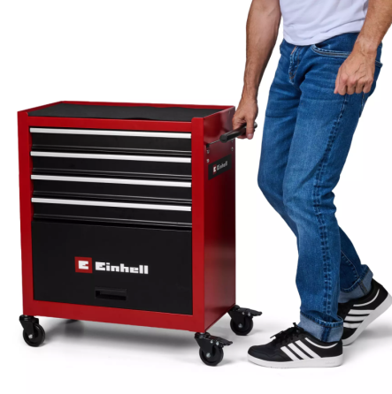Інструментальний візок для інструментів на колесах 5 секцій Einhell TC-TW 100 ящик для інструментів (4510170) Київ