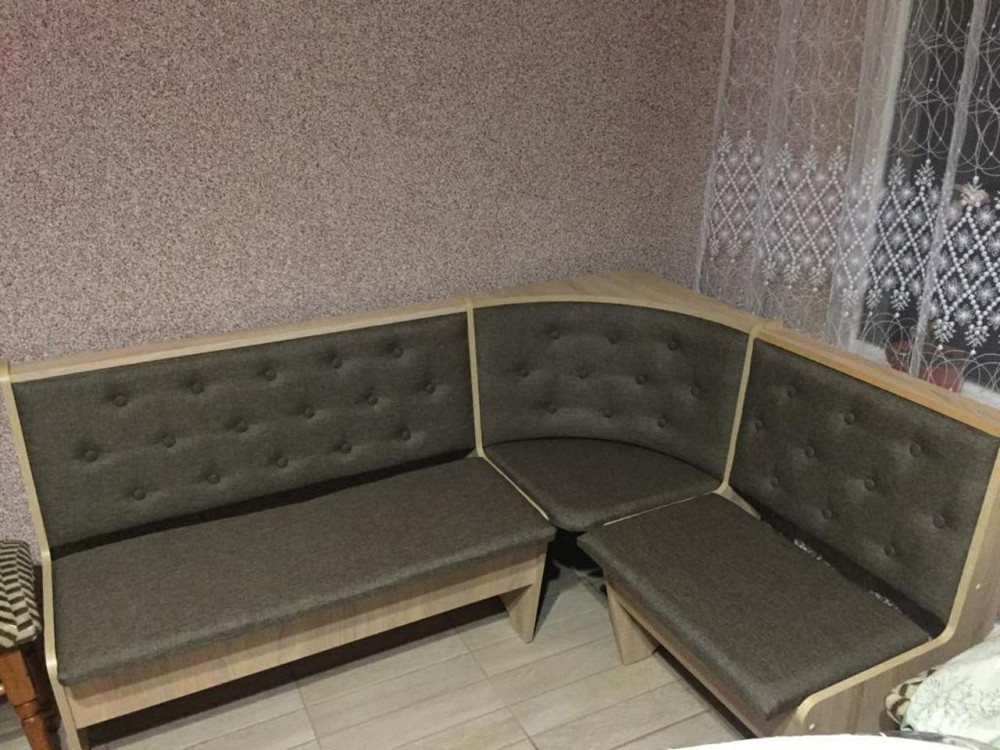 Уголок на кухню со столом 154х114 см Дуб Сонома (комплект угол и стол без табуреток!) Львов - изображение 5