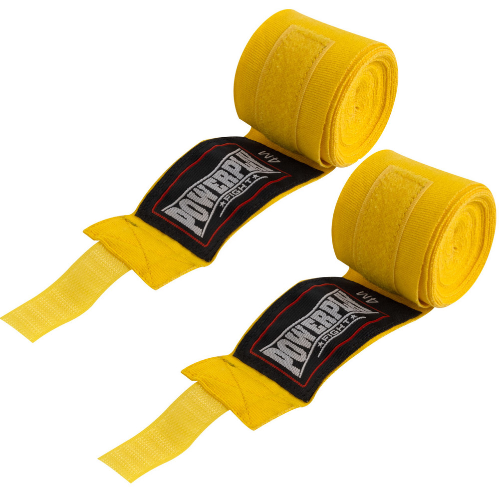 Бинти для боксу PowerPlay 3046 Жовті NYLON (3м) Киев - изображение 1