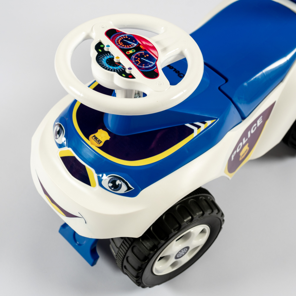 Дитячий толокар Машинка 0141/11 біло-синій Вінниця - фото 1