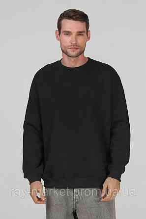 Світшот оверсайз утеплений RAY OVERSIZE чоловічий чорний (U0304M-Black) 2XL-3XL Київ