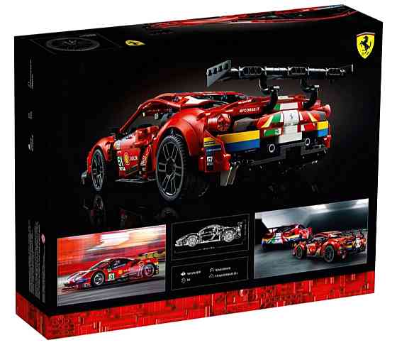 Конструктор Technic Ferrari 488 GTE AF Corse №51 — 1677 деталей, масштабна модель суперкара, Київ