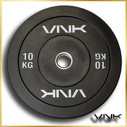 Олімпійський бамперний диск VNK Black 10 кг гумовий для залу та дому Київ - фото 3