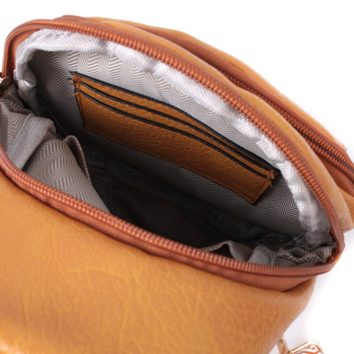 Сумка Vintage С отверстием для наушников из экокожи Желтая (22788) Винница - изображение 11