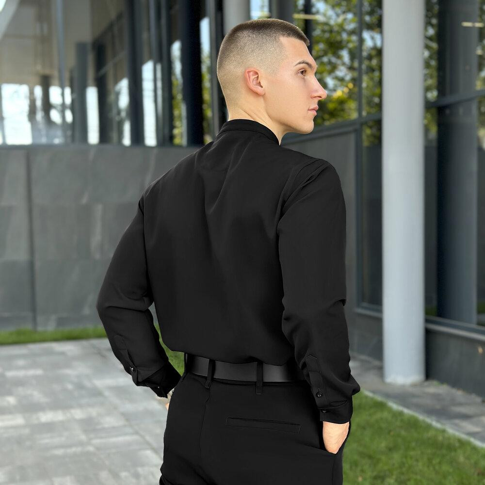 Чоловіча чорна сорочка з довгим рукавом Pobedov Legend Київ - фото 6