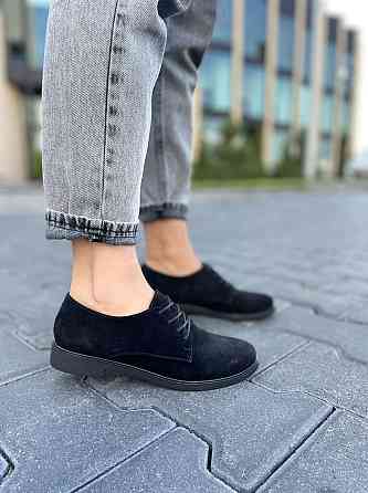 Туфлі жіночі RONE чорні замша натуральна 38р.-24.5см. 39р.-25.5см. (2673) Коломия