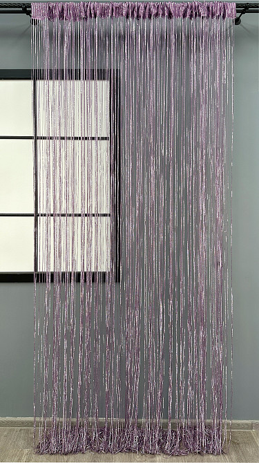 Шторы-нити Rovi Premium с люрексом Лиловый 300х300см 1 шт (61-112) Киев - изображение 2