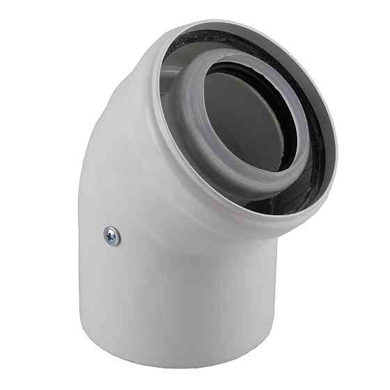 Коліно 45 градусів, d=60/100 mm CE.00.30 C Конденсаційне Тернопіль