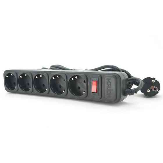 Сетевой фильтр питания Merlion 5 розеток, 4.5м (B545) Винница