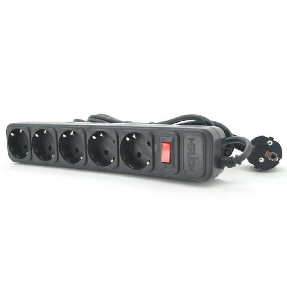 Сетевой фильтр питания Merlion 5 розеток, 4.5м (B545) Винница - изображение 1