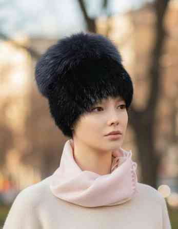 Шапка меховая женская кубанка Мадлен Графитовый Харьков