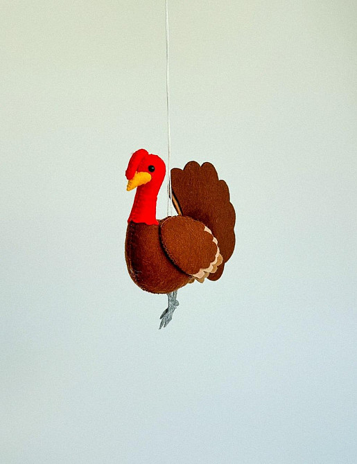 Мягкая фетровая игрушка индюк ручной работы – безопасная развивающая игрушка Киев - изображение 3