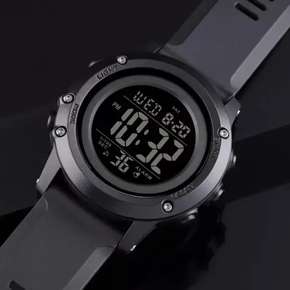 Чоловічий наручний годинник Skmei 1506 Чорний з чорним Вінниця - фото 4