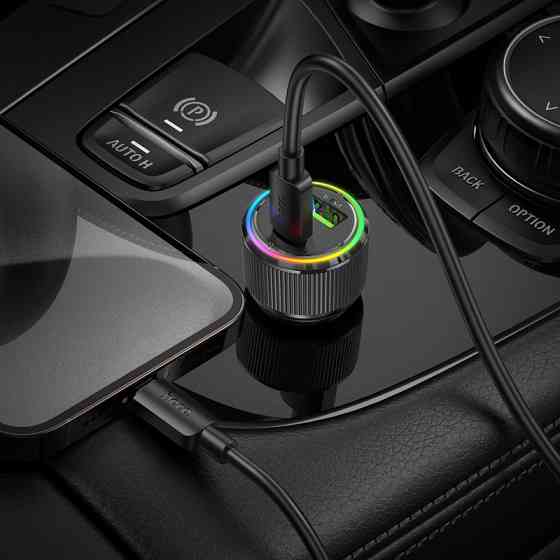 Автомобільний зарядний пристрій HOCO Guerrero Black Київ