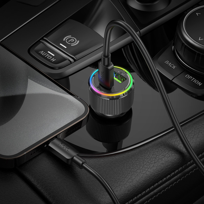 Автозарядка HOCO NZ14A Guerrero 20W черная Киев - изображение 3