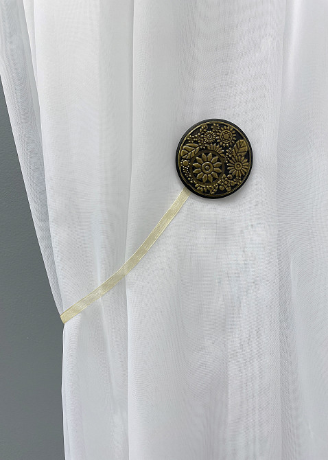 Магниты для штор и гардин Карпаты набор 2 шт Венге с бронзовым (81-146) Киев - изображение 2