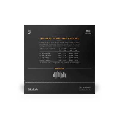 Струны для гитары D'Addario NYXL Bass Medium (50-105) (NYXL50105) Винница - изображение 3