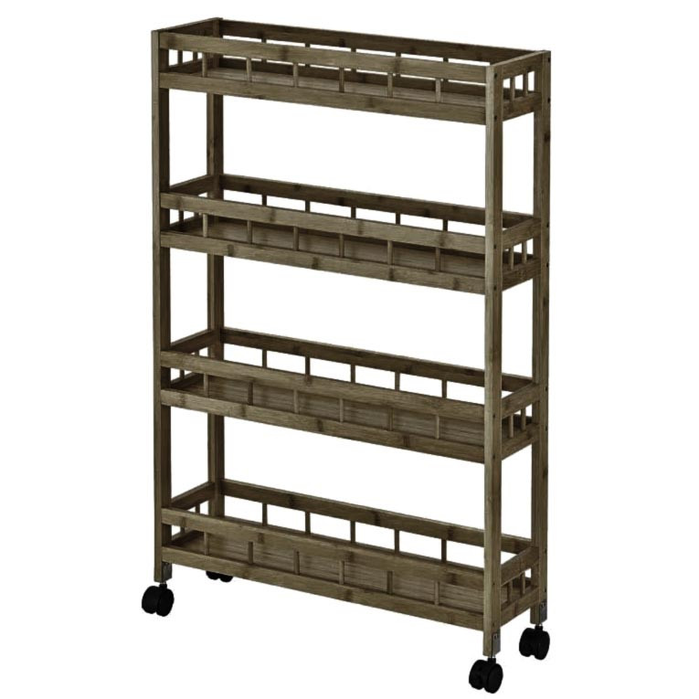 Етажерка для ванної на коліщатах "Шеріл" палісандр Миколаїв - фото 1