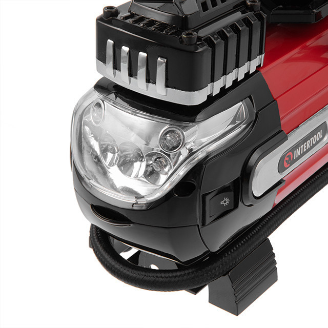 Компресор автомобільний INTERTOOL AC‑0003 12 В, два циліндра 30 мм компресор для автомобіля Івано-Франківськ - фото 9