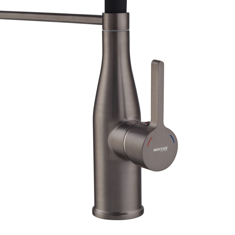 Змішувач для кухні Mixxus Premium Summer 017 GRAPHITE REFL.BLACK (MI6962) Київ - фото 3