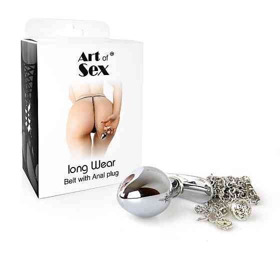 Прикраса на тіло Art of Sex - Long Wear з металевою анальною пробкою М Sex Aura Київ