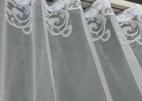 Тюль жакард "Преміум" колір білий 1358т Київ