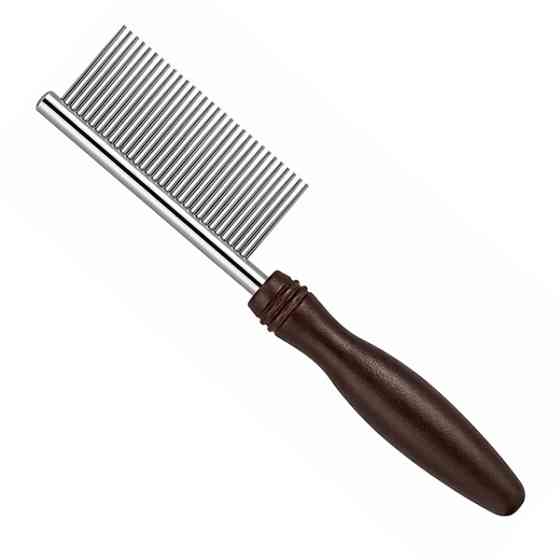 DoggyMan NSD Fine Teeth Comb With Handle ДОГГИМЕН РАСЧЕСКА с мелкими зубчиками и ручкой для собак Киев