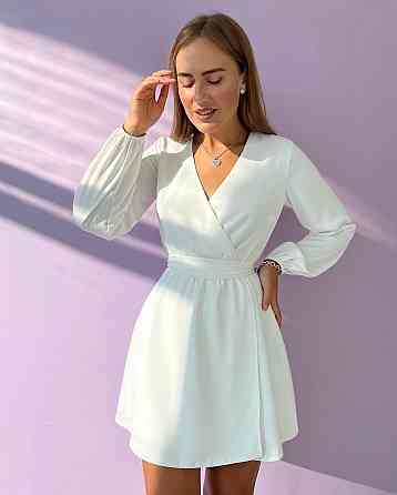 Женское стильное романтичное летнее платье софт Молочный Одесса