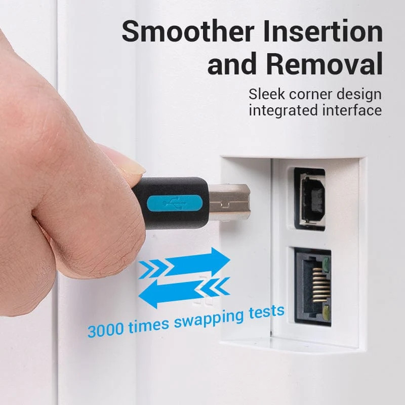 Кабель USB 2.0 Type-C M - USB BM, 2.0 м 2.4А Printer cable Vention Вінниця - фото 7