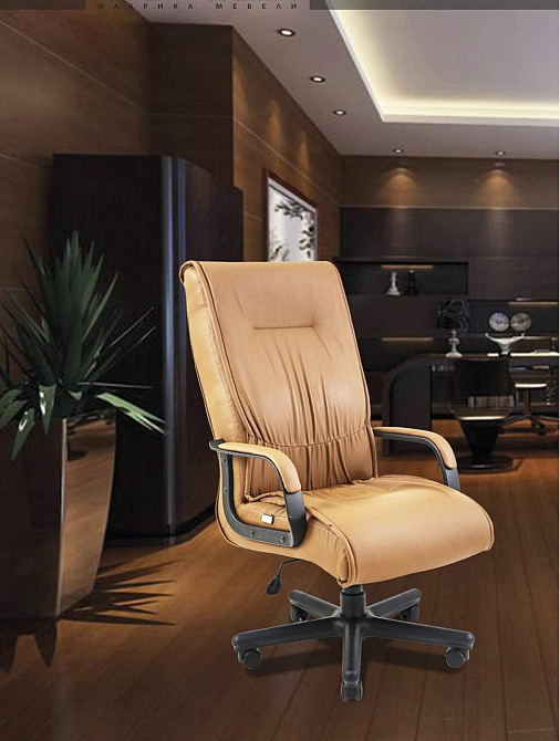Офисное Кресло Руководителя Richman Munich Titan Black Пластик М1 Tilt Черный Днепр - изображение 6